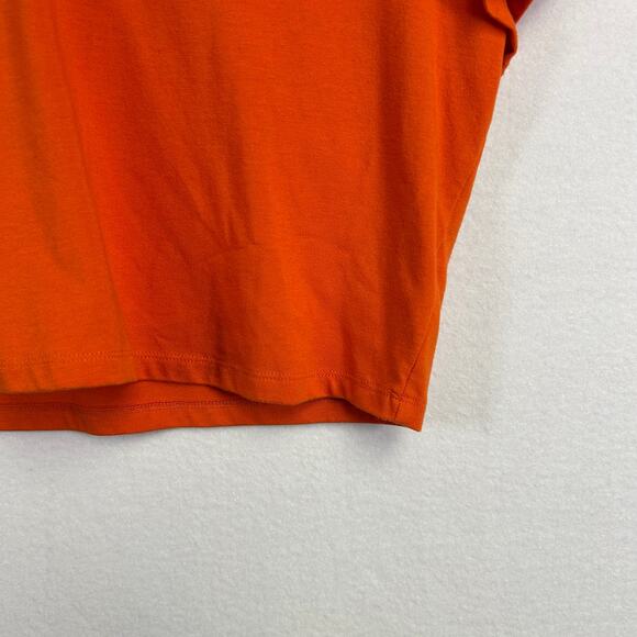 Woman's Orange‎ Cropped Tee  - Size XXL Basic Casual Everyday Wear - Picture 4 of 8
